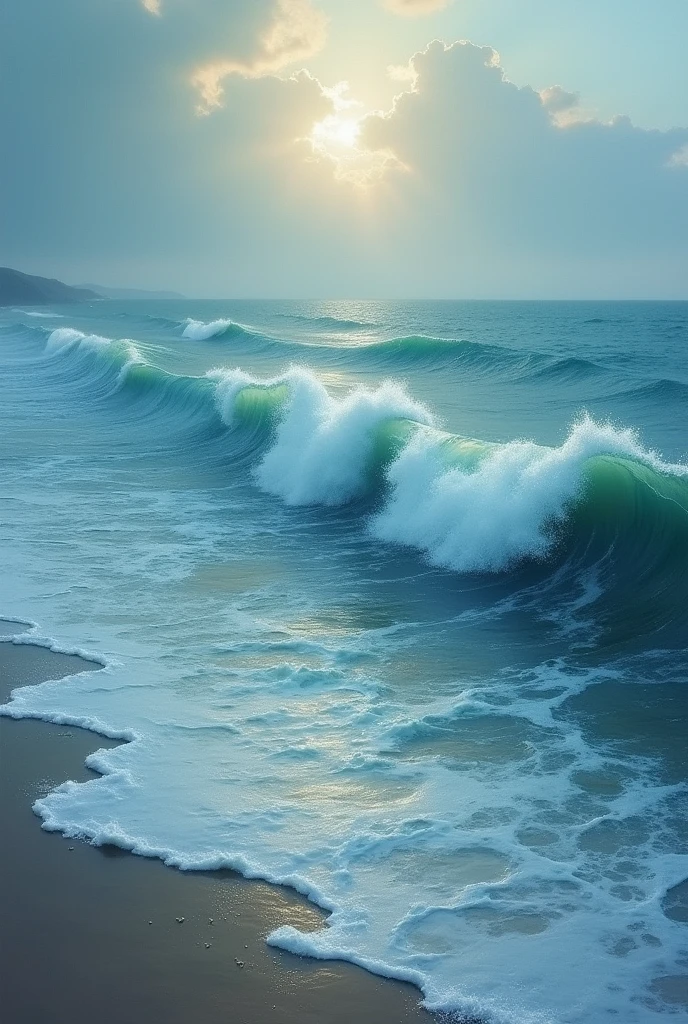 "The sea sighs verses of foam, and every wave is a heartbeat of the earth."