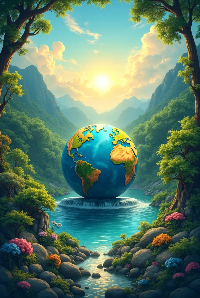 Rscola poster with the theme OUR ENVIRONMENT