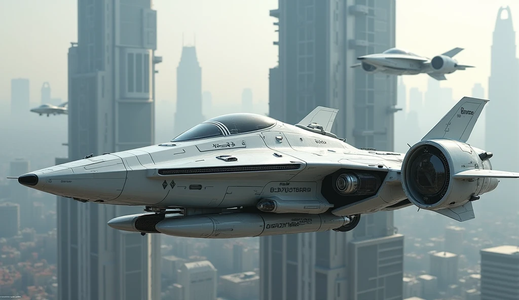 (photorealism:1.2), futuristic sci-fi fight aircraft, advanced tech, light grey painting, 