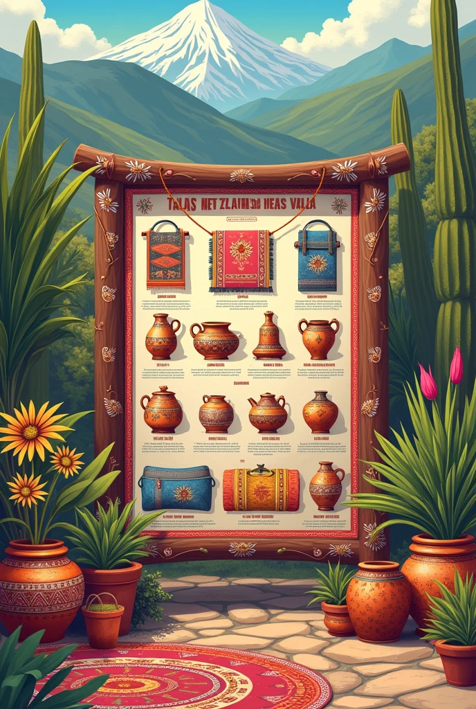 poster about local talas products