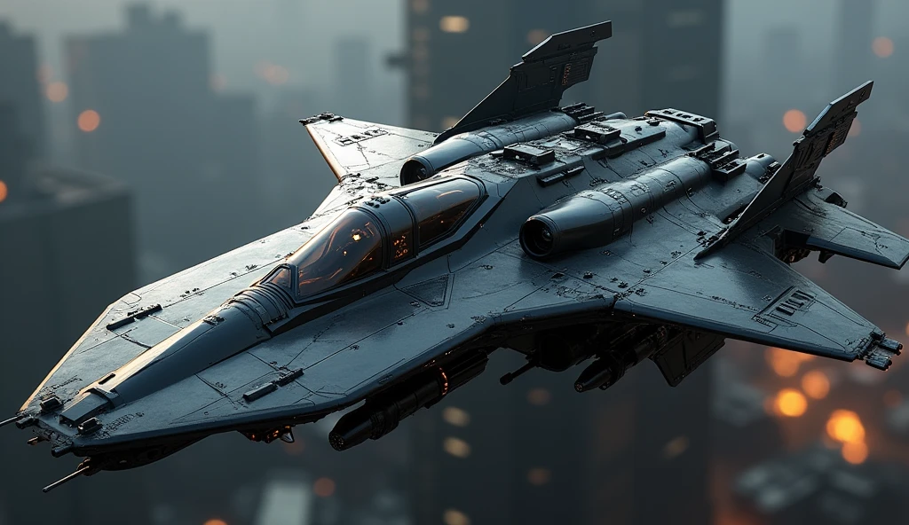 (photorealism:1.2), futuristic sci-fi fight aircraft, advanced tech, dark grey painting,