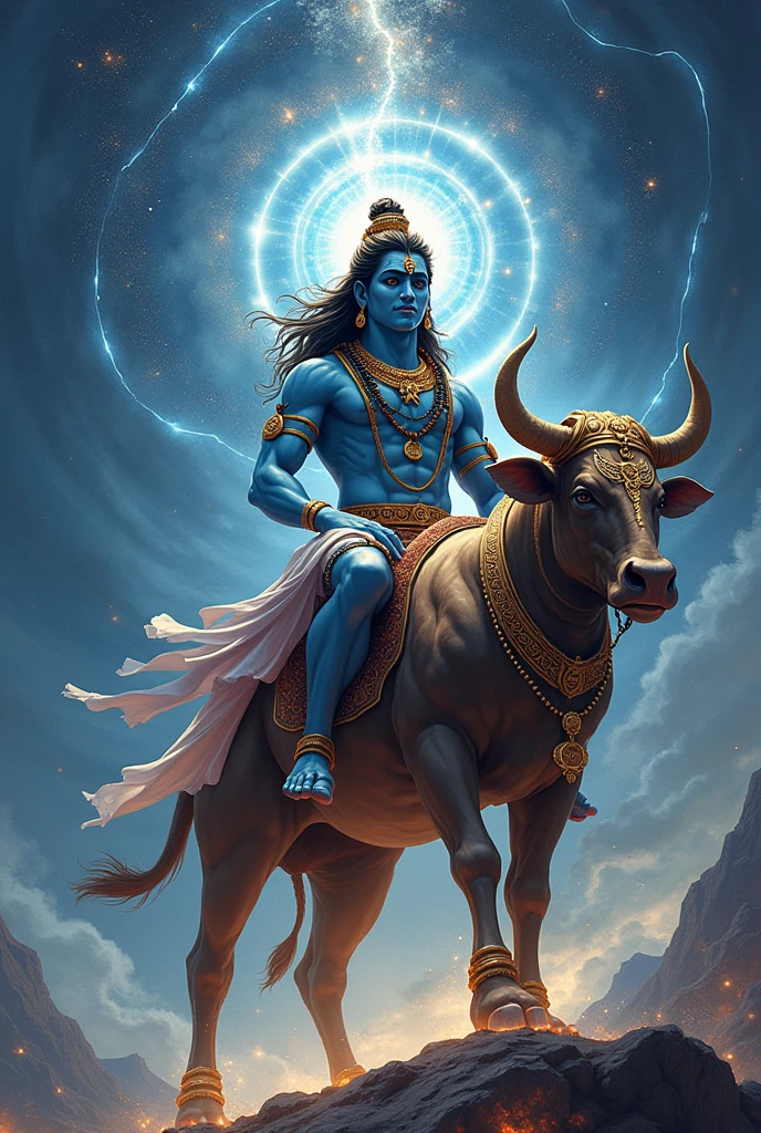 Lord shiva on bull