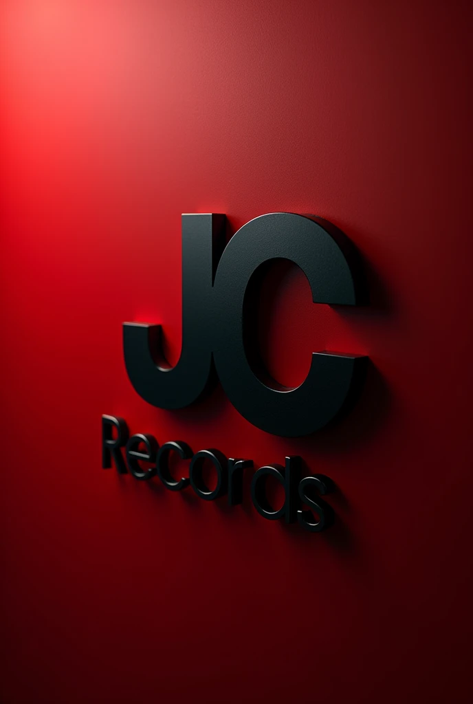 A background for JC RECORDS in black and red