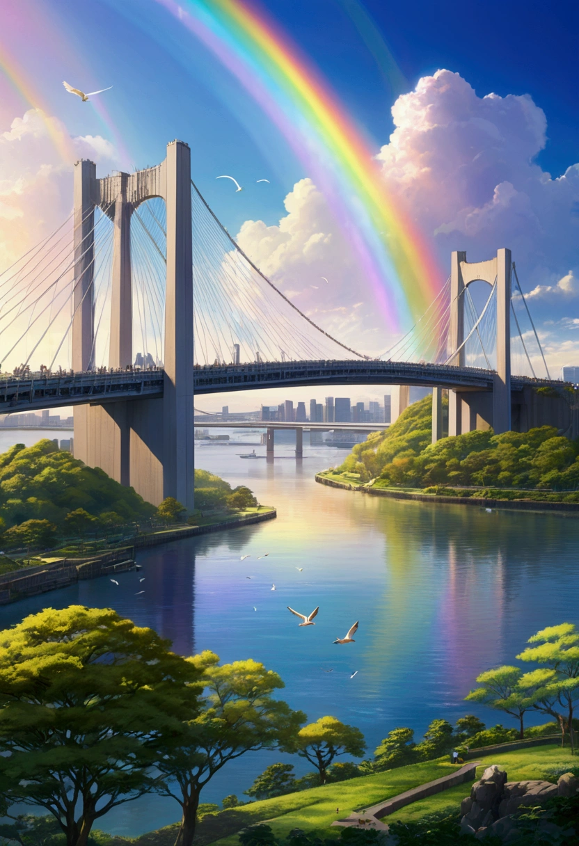 Odaiba,Rainbow Bridge,Bird Habitat,ruins