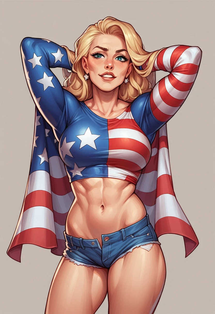 make a superhero as United states of America