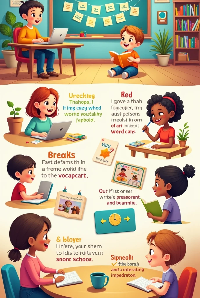 ILLUSTRATING WITH IMAGES AND SENTENCES VOCABULARY PRACTICE