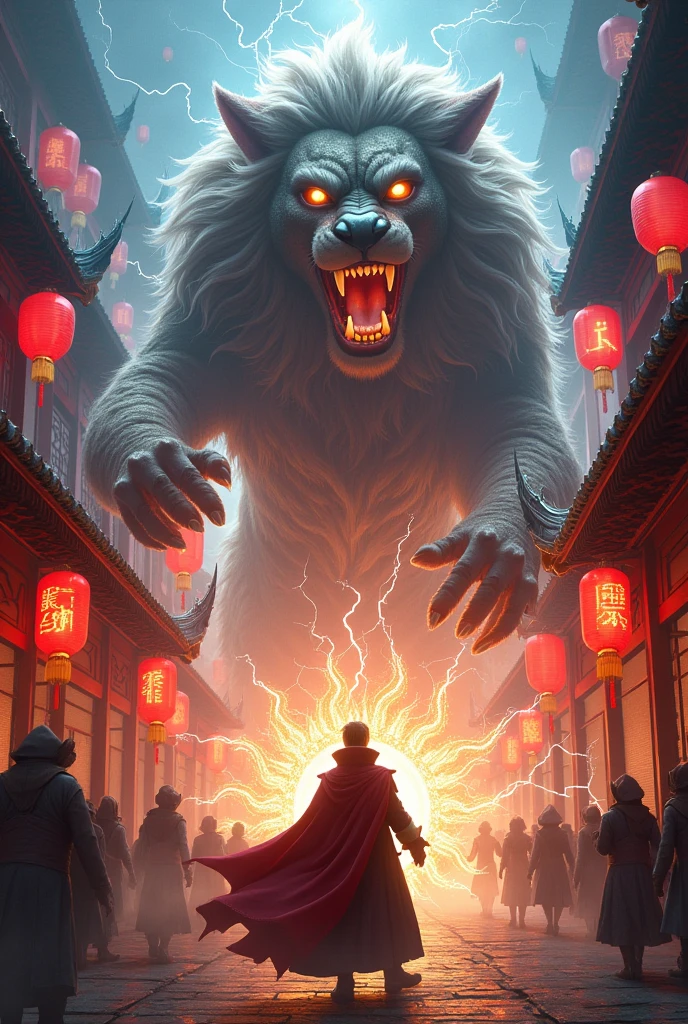 Doctor Strange fight with Monster lion in China