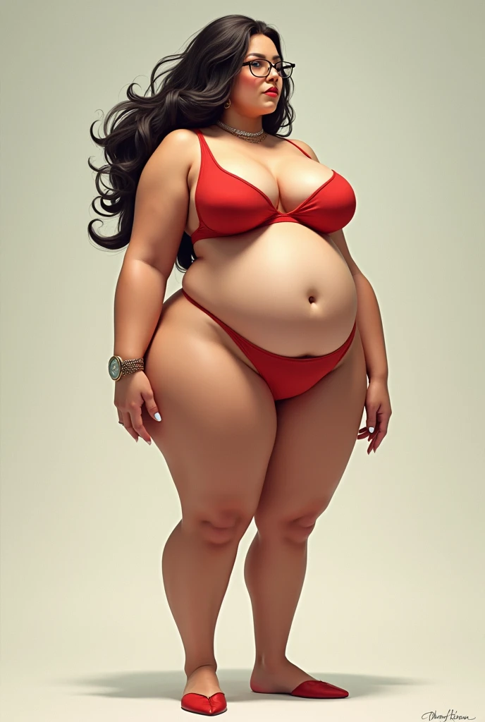 Create a woman who looks like skirby. Very unrealistic ass to tits to wait ratio.