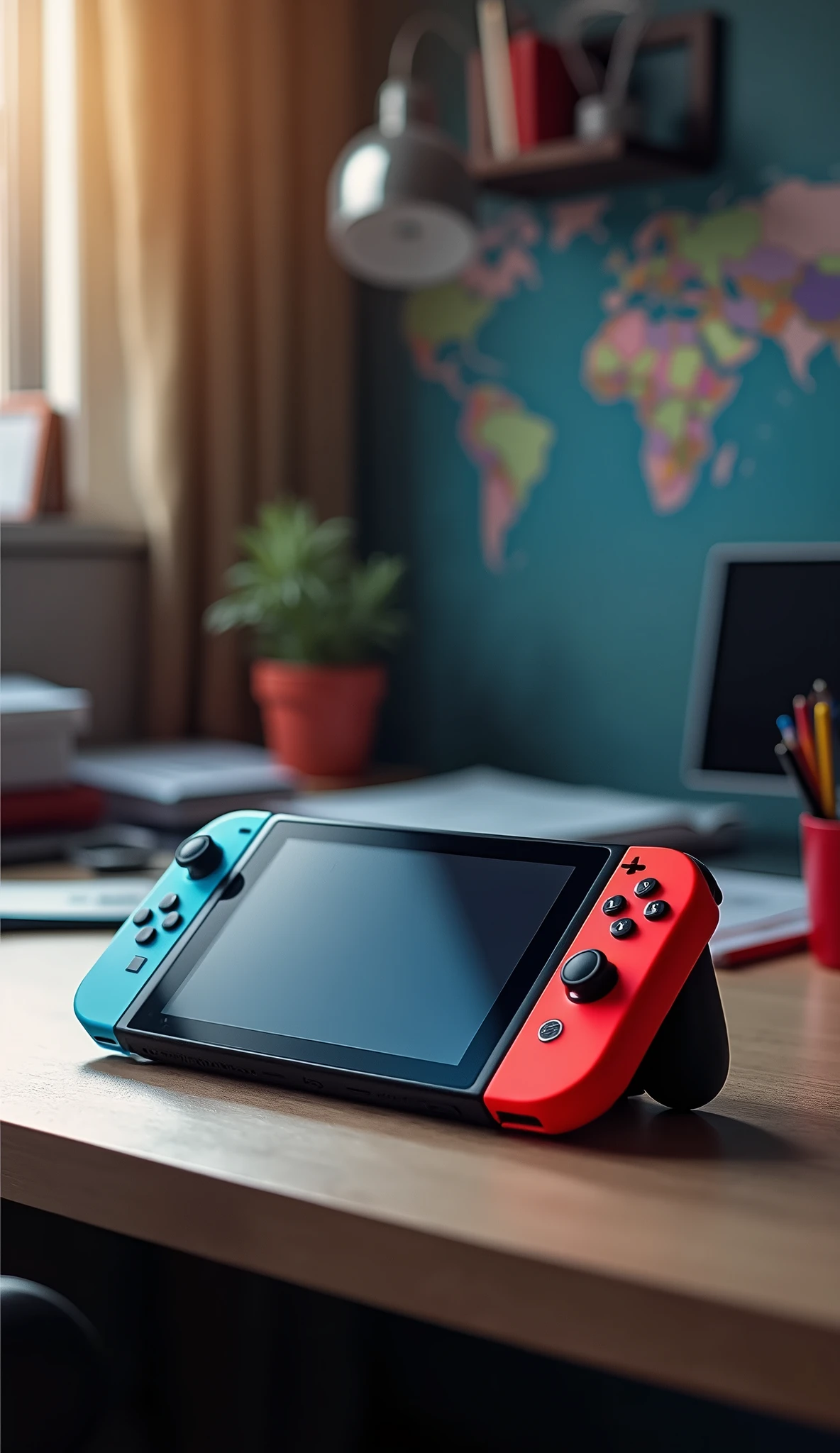 Nintendo Switch on the desk