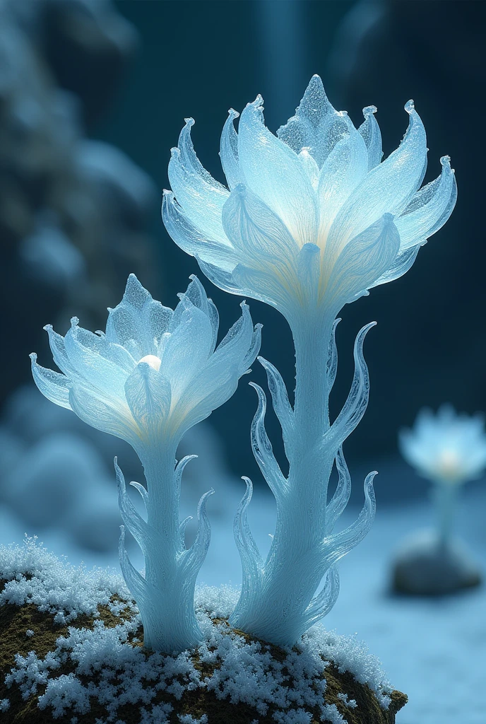 Alien plants made of ice, intricate, elegant, highly detailed, greg manchess, mucha
seed: 2481506996 | scale: 3.1 | steps: 22