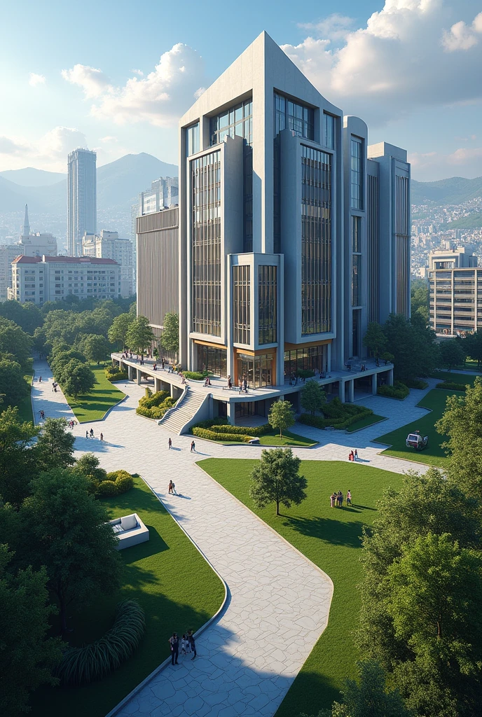 Create me a picture of a great school with the name ADEN ( Alliance of Digital Experts)