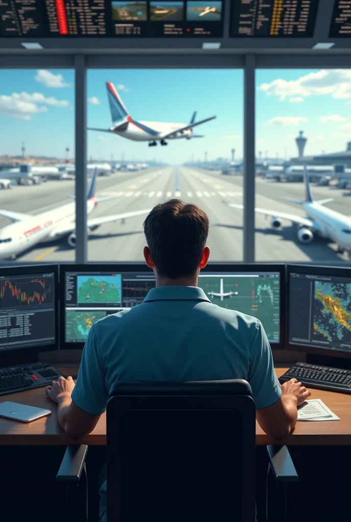 /imagine prompt: polo shirt air traffic control