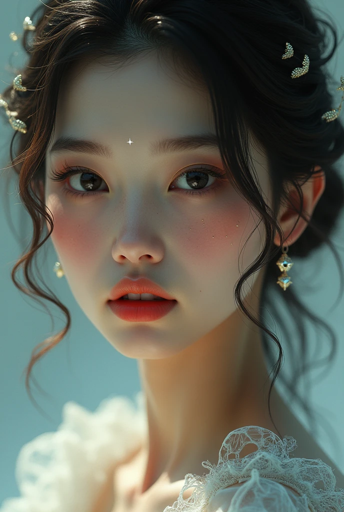 Handsome girl, wlop, masterpiece, octane, concept art, glittering