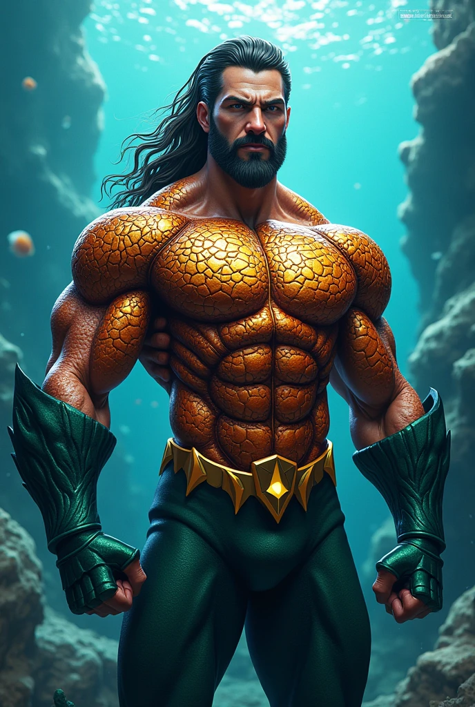 AQUAMAN MARINE SUPER HERO SPORTS T-SHIRT