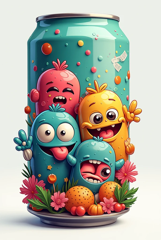Create a can with characters