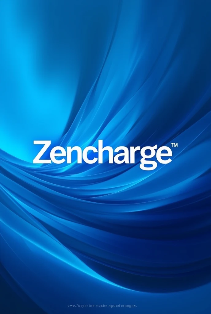 A image in which the background in blue design and (zencharge)written on it
