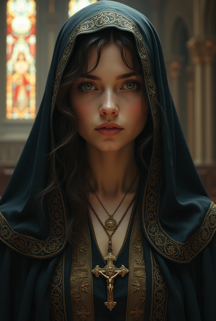 Photo of a female cleric 