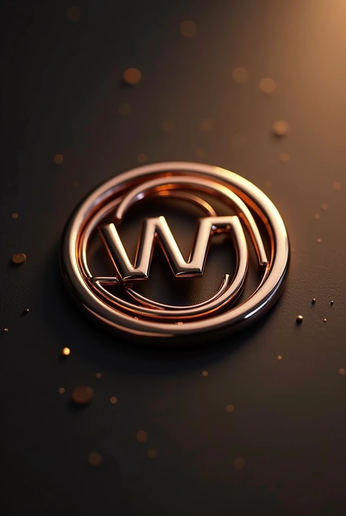 A luxurious brooch featuring the iconic "WEALTH SPECIALIST" logo prominently displayed at the center. The brooch is crafted in a polished rose gold-tone, with a simple yet elegant circular design surrounding the logo. The sleek and modern look of the brooch highlights the timeless style of the "WEALTH SPECIALIST" branding, making it a sophisticated accessory.