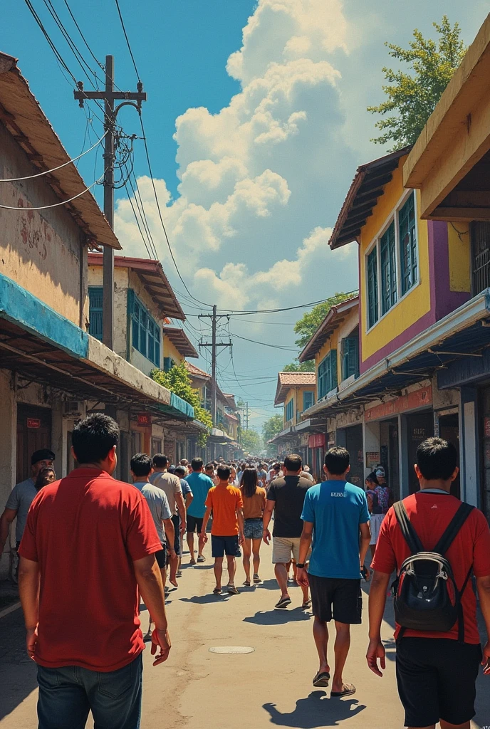 Lumikha ng isang background na nagpapakita ng iba’t ibang kontemporaryong isyu sa bansa