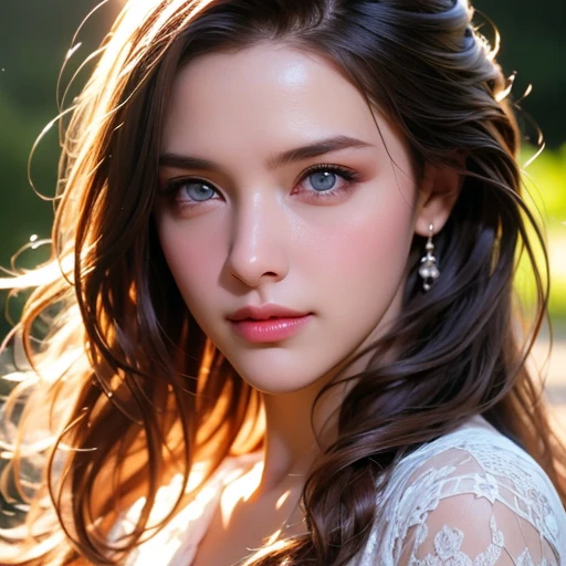 Fashion model 2 [[[[close-up]]], cleavage chest, [[[[neck]]], [shoulders]]]]], Perfect eyes, Perfect iris, Perfect lips, Perfect teeth, Perfect skin, Ray tracing, Soft front light, Glow, dynamic lighting, in the dark,  highest quality, realistic, Super detailed, finely, High resolution, 8k wallpaper, HDR, (Soft color: 1.2), Best quality, masterpiece, ultra high res, (photorealistic:1.37), raw photo, t-shirt, table top, 1 beautiful woman and 1 girl, Each of them has beautifull face, detailed eyes and face, beautifull eyes, long hair, [[light brown messy hair]], separated from each other. 1 beautiful woman is wearing an open-necked shirt. sharp focus, perfect dynamic composition, beautiful and detailed eyes, thin hair, Detailed realistic skin texture, smile, [[close-up portrait,]] model body shape, body shape, cleavage, tropical beach, thin and long legs Translated with DeepL.com (free version), Top Quality, Masterpiece, (Realistic:1.2). 1 girl has detailed face, beautiful eyes, (Masterpiece:1.2, Top Quality), (fine beautiful eyes: 1. 2), (highly detailed Cg Unity 8K wallpaper, Masterpiece, Top Quality, super detailed, best shadow), [[high contrast]], (best lighting, very delicate and beautiful), 1 girl has beautiful detailed glow, glamorous body, blond hair, purple eyes. From front, full body couple shot of female models from their head to their hips. (detailed background), (beautiful detailed face, beautiful detailed eyes), best quality, Masterpiece, (Real:1. 2), tropical seaside, very detailed, super high resolution, super high image quality, 