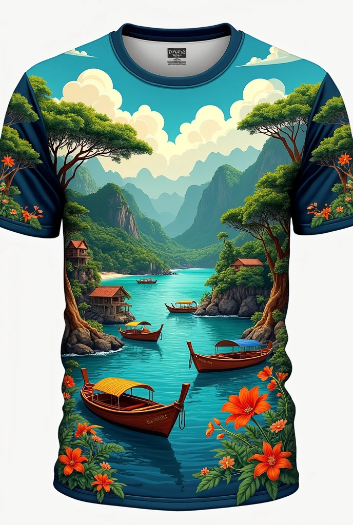 T-shirts designed with Trat Province in Thailand in mind.