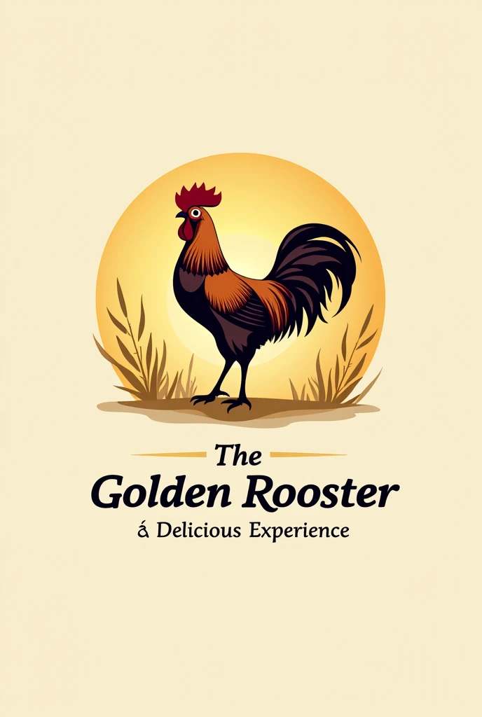 Crée moi un logo food
Nom du l’entreprise: the golden rooster Slogan: make every meal a delicious experience
