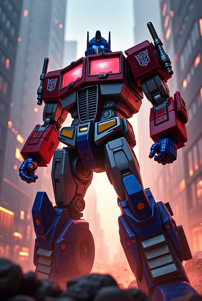 Optimus Prime, Kamen Rider Kuuga, Kamen Rider Agito, superheroes, epic battle, highly detailed, cinematic, dramatic lighting, hyper-realistic, dynamic poses, intense action, powerful energy effects, neon colors, metallic textures, reflective surfaces, cinematic angles, volumetric lighting, dramatic shadows, ultra-detailed, 8k, photorealistic, studio lighting, physically-based rendering, professional digital art