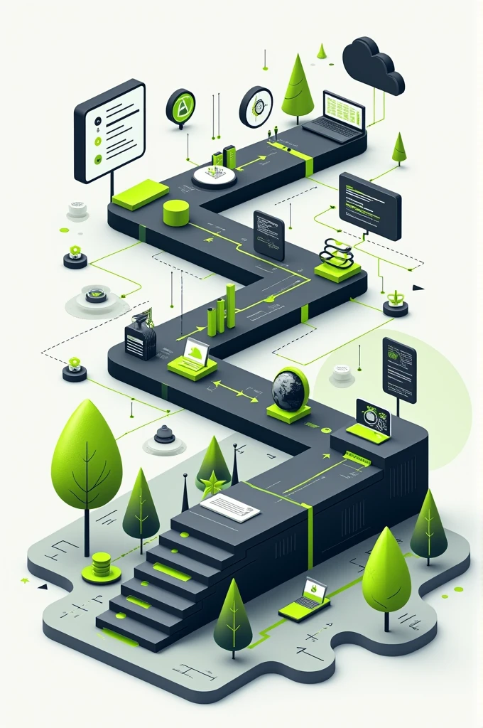 Generate a background on Data Pre processing and it should include this colours black ,green,white,grey and also Data Pre processing elements 