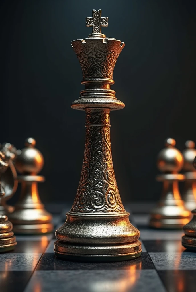 Create a king of chess which shold be the highest quality which you can make for my wallpaper not like man should like chess
