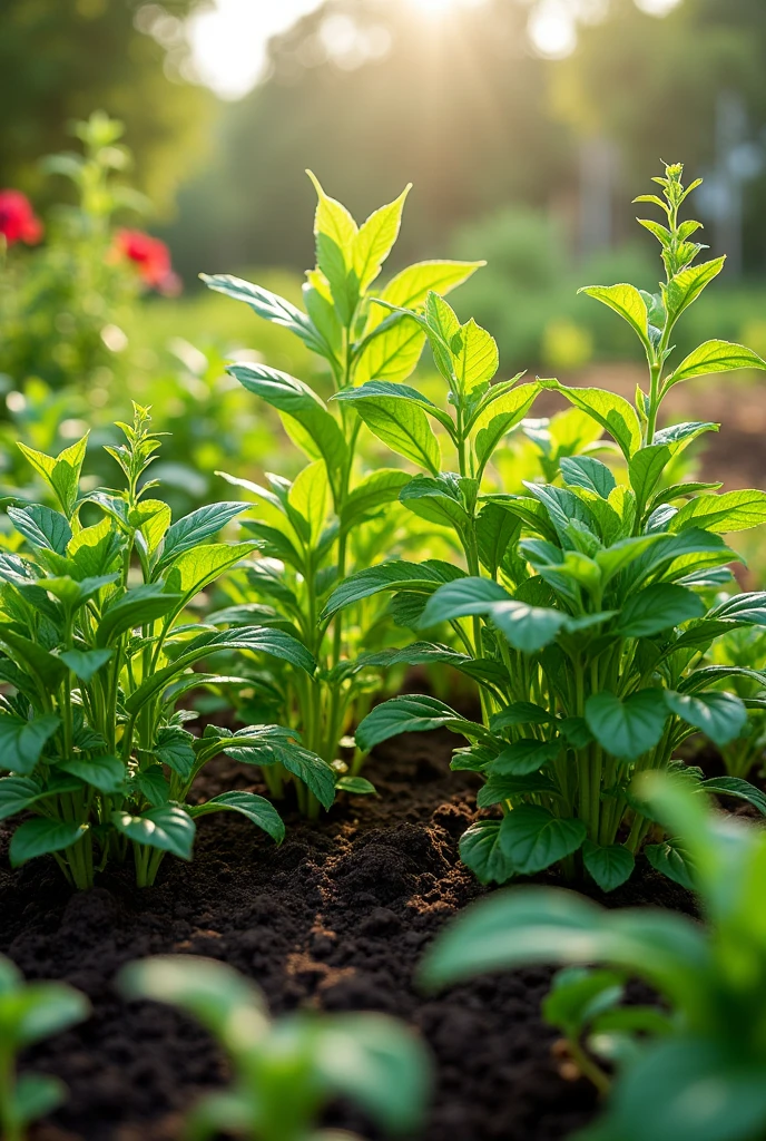 growing plants in a combined manner