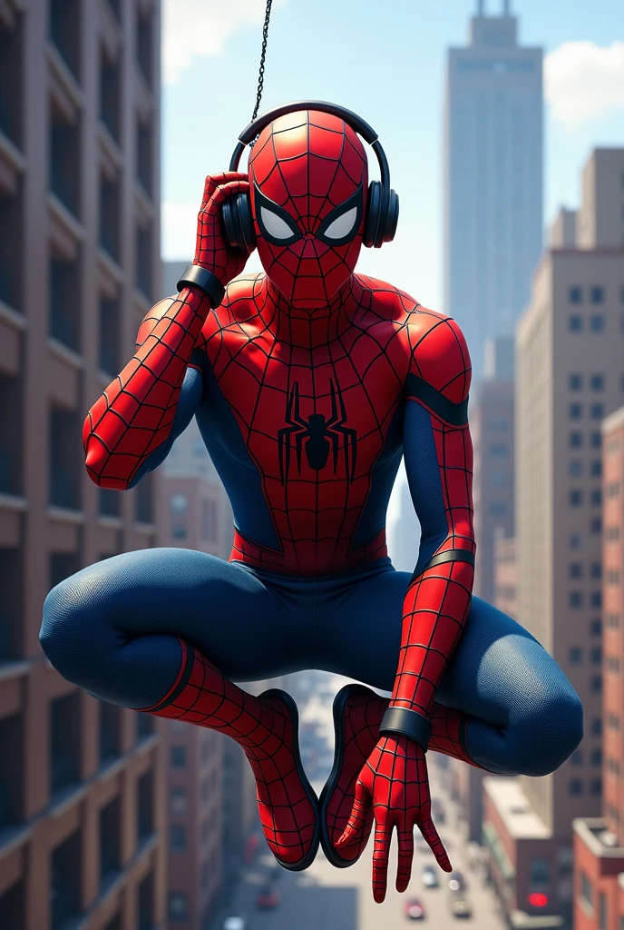 Spider man, headphones, cool, hang 