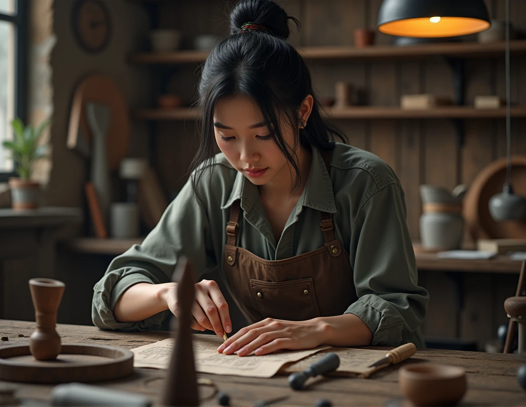 remove the tools behind the main character