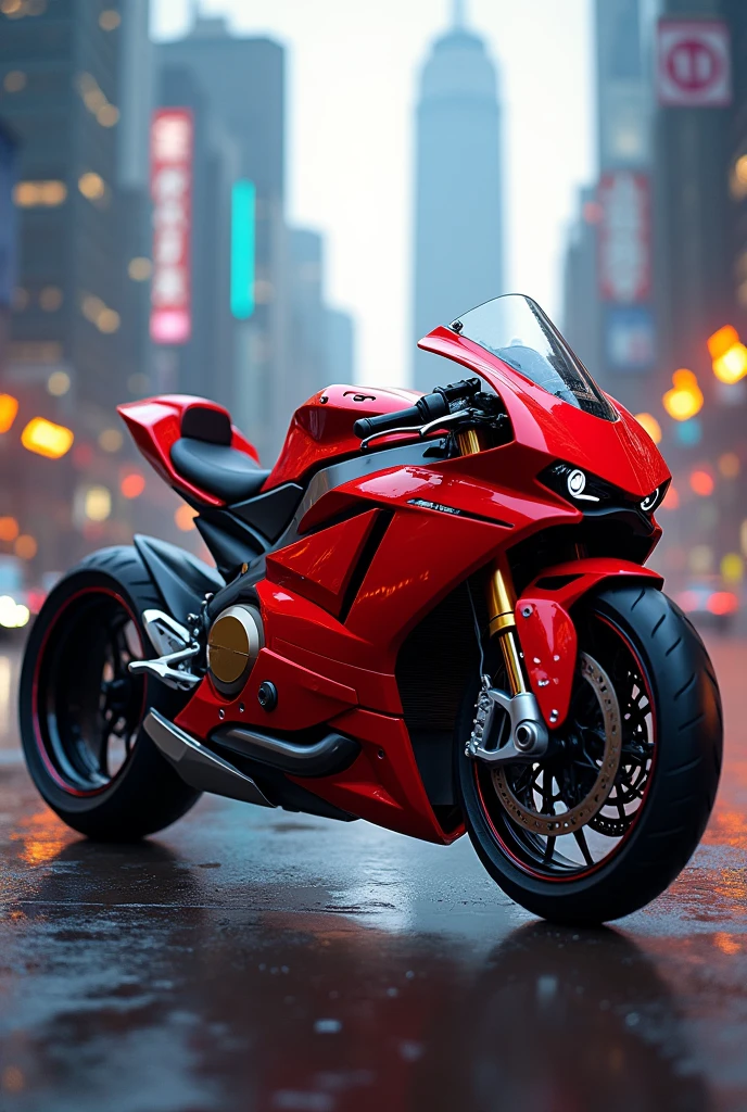 fzx bike in red colour