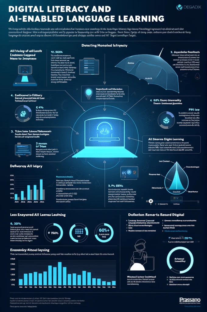 Graph on digital literacy and ai enabled language learning