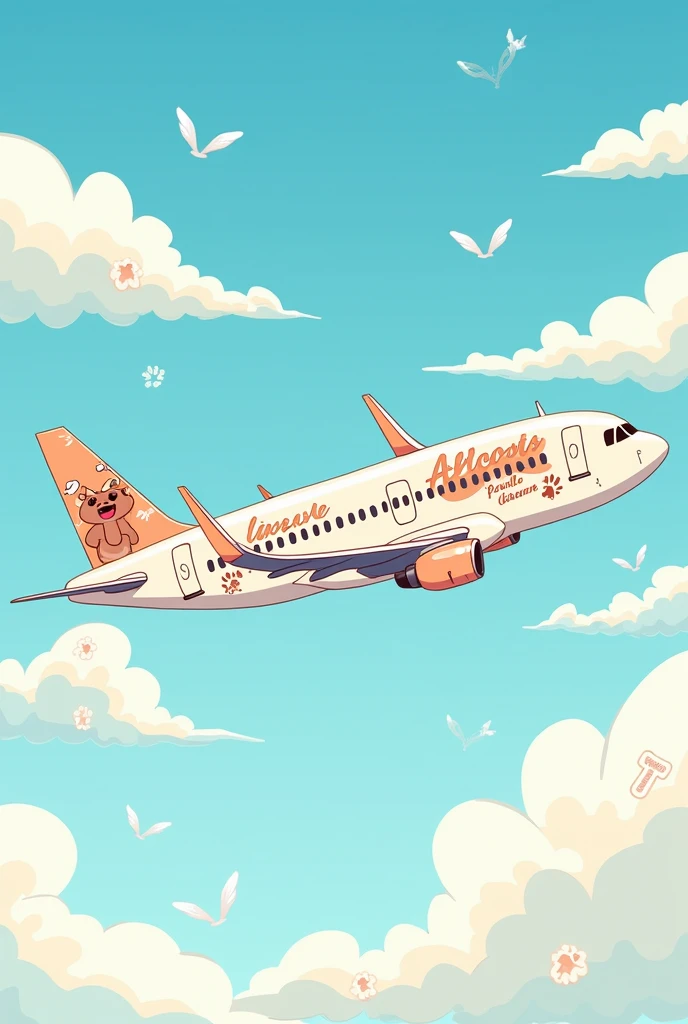 Create an image to sell class types of a real pet-related airplane
