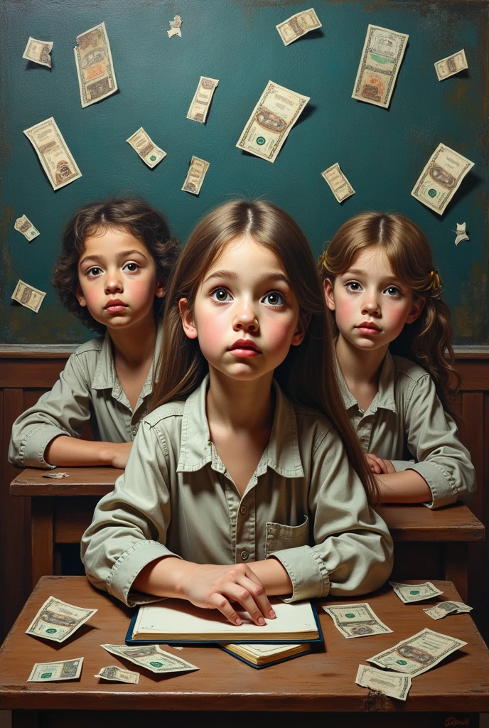 Unique painting ideas for elementry class related to corruption.