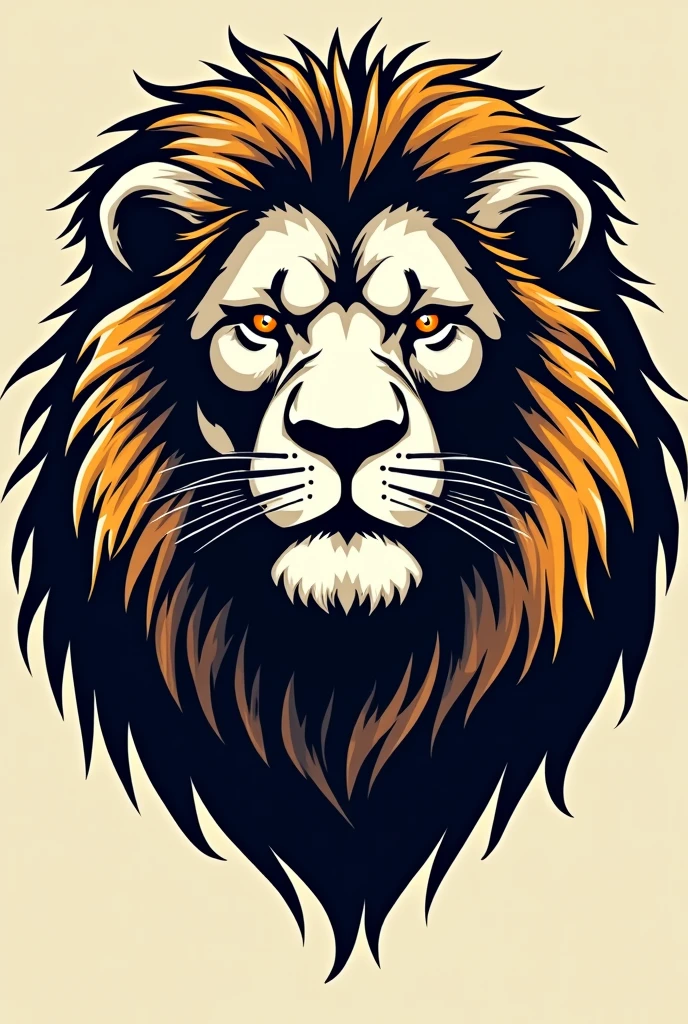 Create a simple  lion print for tshirt 