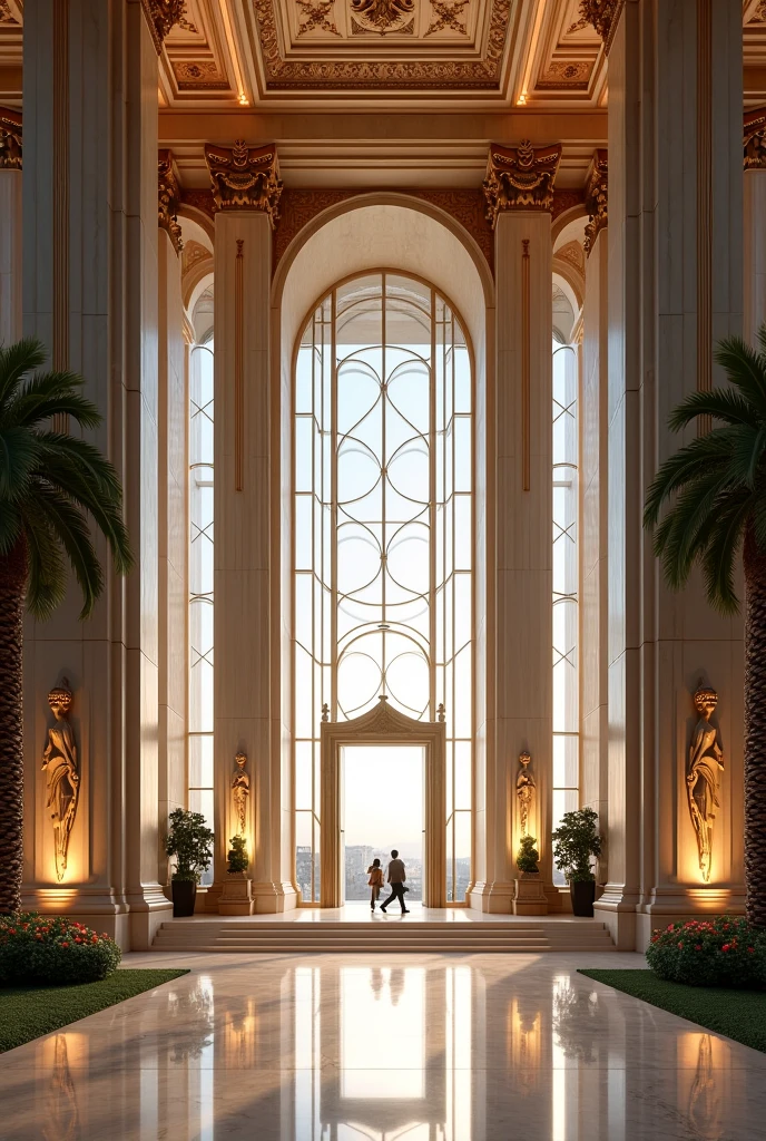 Facade of a luxury airport