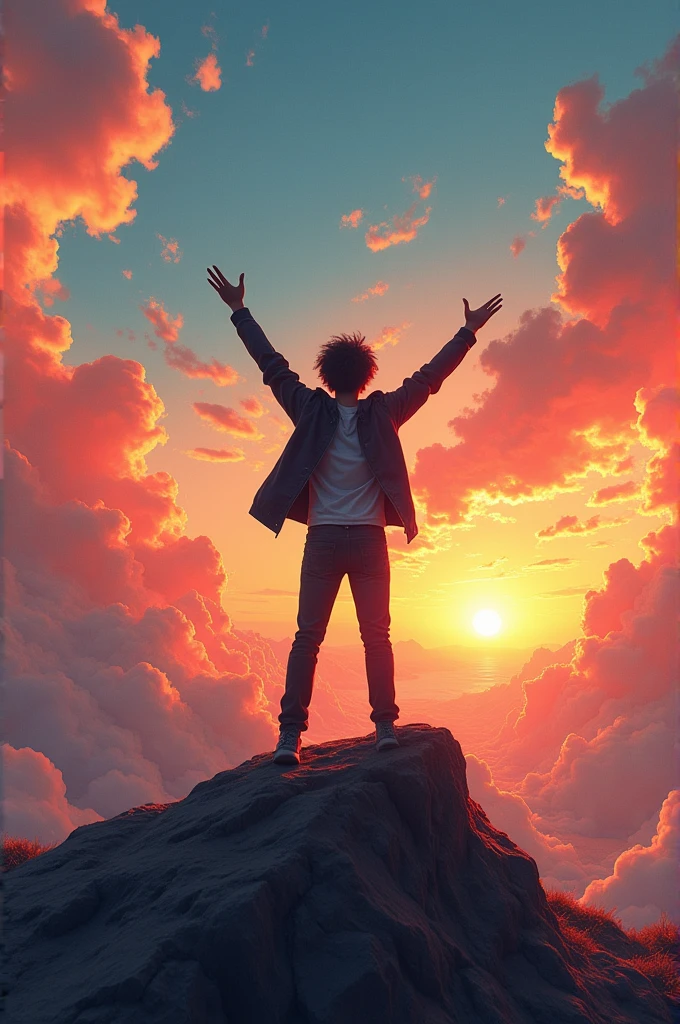 Create a motivational background image for by youtube channel