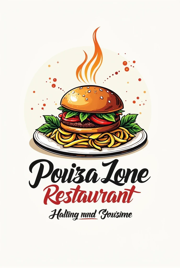 Logo for resturent with transparent background