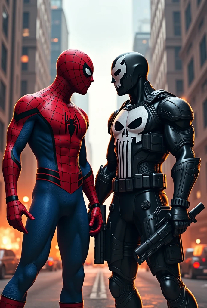 From Marvel The punisher and Spider-Man team up and they are fighting another Punisher