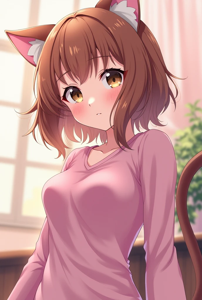 Anime girl with pink pussy
