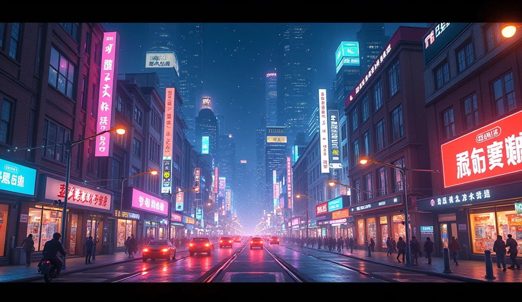 realistic night city bokehrealistic night city bokeh