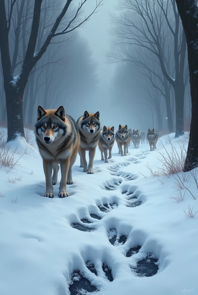 Wolf group pug marks