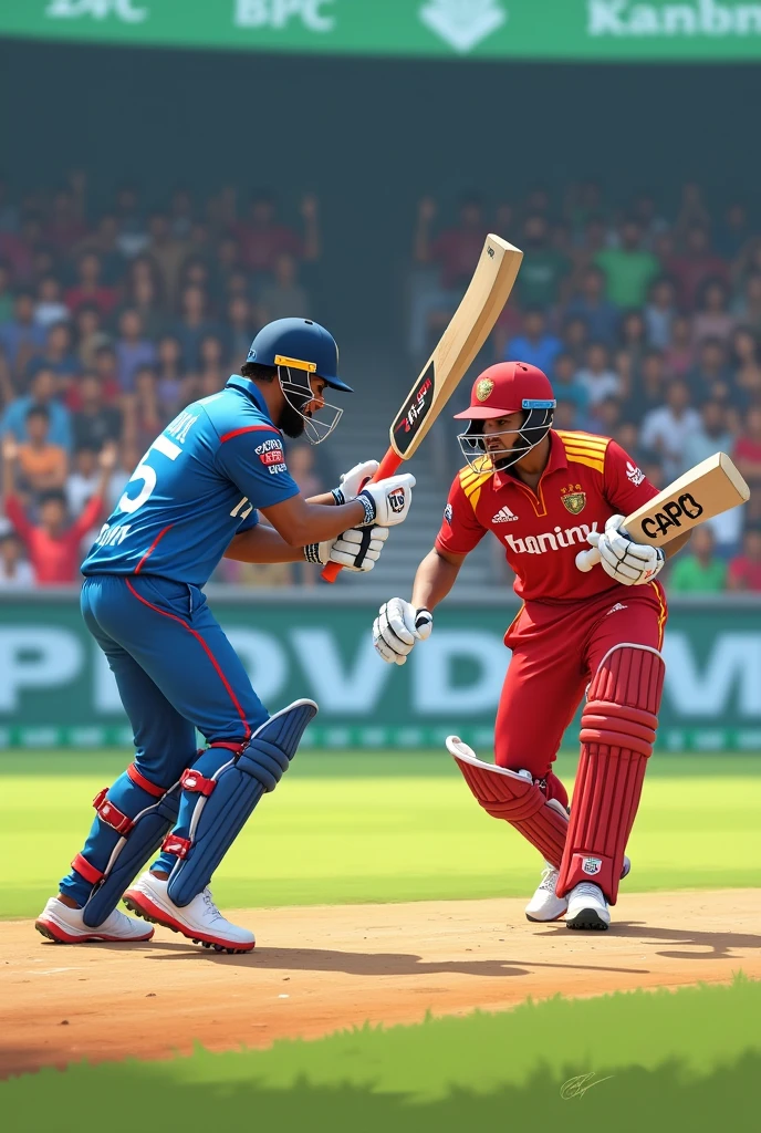 A cricket match between minhaj and abdul karim