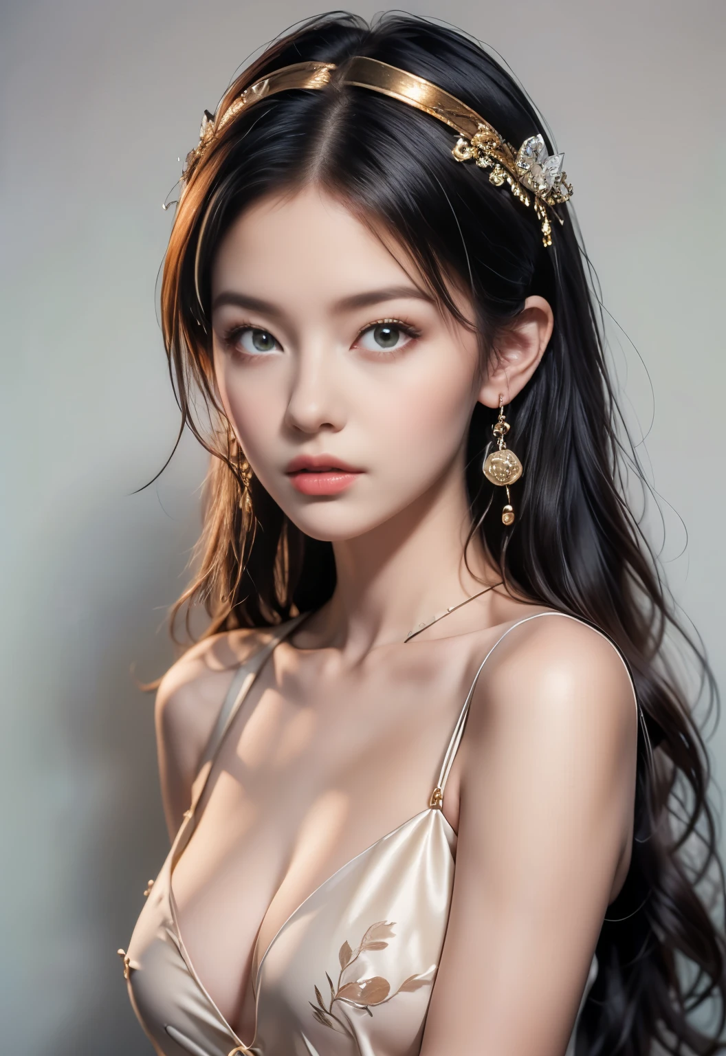 (8K,best quality,masterpiece:1.2),Ultra-high detail,Professional lighting,best quality,Ultra-high resolution,Visually stunning,(1 girl:1.1),(Miao costumes and headdresses),Real human skin,(Perfect Body 1.9)Super delicate face。whole body