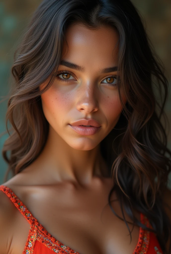{sofia}, Making a ((Shazam:134)) from an e-sports athlete, It takes a long time ((Aztec skirt: 1.2)), Full view, view from the ground to the eyes, 2 girls, the most beautiful (mexican girl) of the world, skin pores, Subsoil Dispersion, Rays of radiant light, High resolution, ((detailed facial features: 1.2)), High detail, sharp focus, seeds, aesthetics, extremely detailed, (Extremely detailed eyes, extremely detailed hair, piel extremely detailed, ropa extremely detailed, octane rendering, fotorrealist, realist, post-processing, (maximum detail: 1.4), sombras realists, rugosity, Natural skin texture, real life, ultrarrealist, photorealism, Photography, 8k hd, Photography, HdR, Intricate, elegant, Very detailed, sharp focus, Awesome, beautiful, The best quality, masterpiece, Imperfections, Amazing beauty, sexy look, Brown eyes, Dark brown hair, (wavy coat)