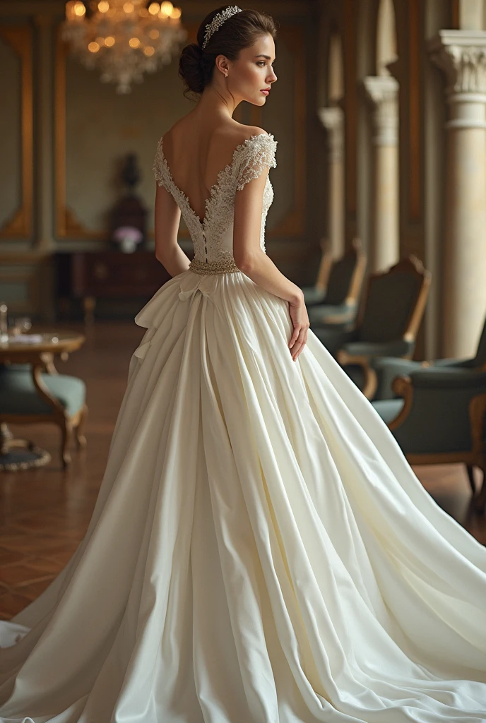 Arafed woman in a white dress exquisite aristocratic with a large collection of bags, many nice and elegant bags
