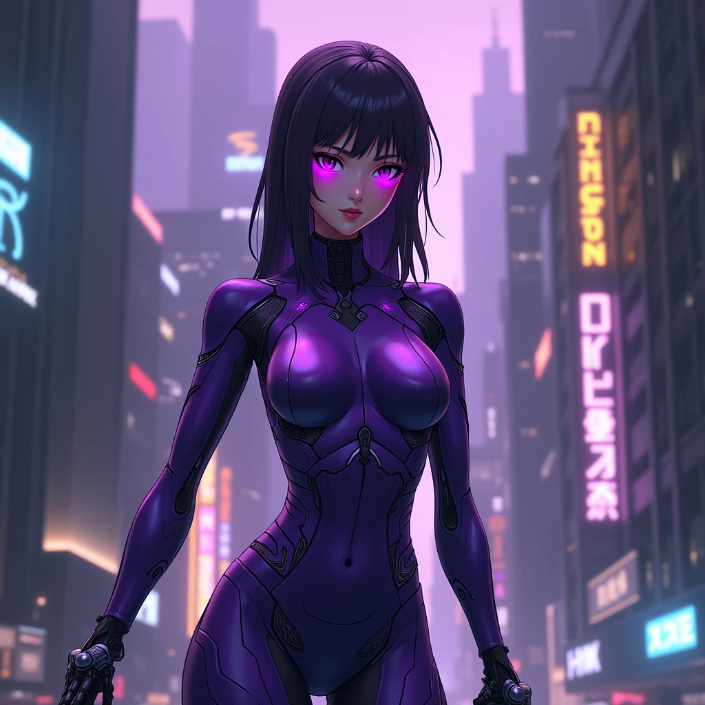 NSFW:1.5,full:1.4、stands、frombelow:1.3、Looking at Viewer,masterpiece,3D、realisitic、Ultra Micro Photography、best qualtiy、Ultra Detailed CG Unity ,8K,Wallpaper perfect face,intricate detailes、(1 female)、25-years old、((asagi
bodysuit,Taimanin suit,Full body fishnet stockings,latex glove)),(Sexy and dynamic model poses,Squatting,Open legs,Erotic pose with legs wide open,Sexy and long legs,muscular thigh,big butts,Emphasis on the crotch,Cameltoe、vulvashaped:1.25,,High leg cut latex leotard,Very thin and fit high gloss purple holographic leather:1.3, )、Blue hair、Insane Ron Hair、Fluttering in the wind,Bangs、huge-breasted,Huge,pointed breast,big areolae, (Burst breasts:1.4、Slender and muscular,、Muscular abs,Very small face、tall and perfectly proportioned、Beautiful expression, beautidful eyes,((agitation,Very Clean Face、Face Details:1.5、Bright green eyes、Outline of the iris,Beautiful expression、beautidful eyes、shinny eyes、thin lips:1.3、thin and sharp pale eyebrows,、long dark eyelashes、Double eyelashes))、Cleavage breasts、Sexy boldly big、pureerosface, Visible Pore、 perfect hand:1.5、Long Japan Sword in hand,battoujutsu stance,arma,ふしだらな、Pose Seductive、highly dramatic picture、octane renderings、A flock of Horror Creatures in the background,Swarm of big creatures in the background,wet street surface,Late night in the rain,Midnight Tokyo,City Skyline, Neon light, ciber,Movie Lighting