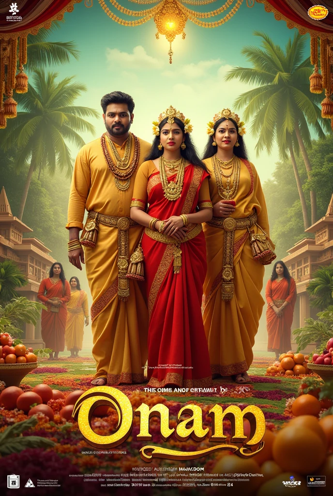 Convert Malayalam moive poster into onam poster